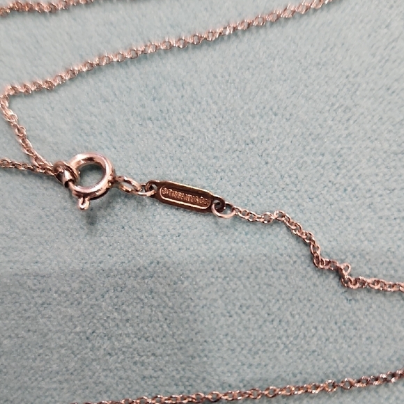 Tiffany & Co. Sterling Silver Infinity Necklace in Tiffany Blue Packaging - Picture 6 of 7